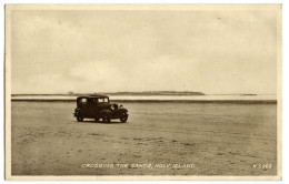 CROSSING THE SANDS, HOLY ISLAND / POSTMARK / BRIGHTON, RUGBY ROAD (ALDER) - Other & Unclassified