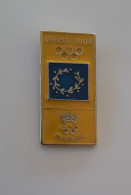 @ Athens 2004 Olympics - Moldova Dated NOC Pin. Yellow Version - Jeux Olympiques
