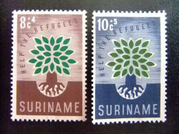 L 59 SURINAM 1960 / AÑO DEL REFUGIADO - WORLD REFUGEE YEAR / YVERT 332 - 333 (*) - Flüchtlinge