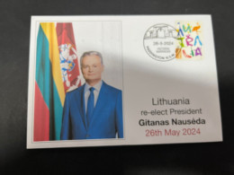 30-5-2024 (6 Z 32) Lithuania Re-elect President Gitanas Nauséda (26 May 2024) - Lituanie