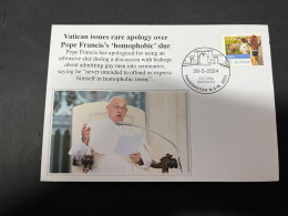 30-5-2024 (6 Z 32) Vatican Rare Apology From Pope Francis (about "homophobic" Slur) - Christianisme