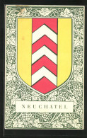 AK Stadtwappen Von Neuchatel  - Genealogy