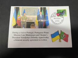 30-5-2024 (6 Z 32) Ukraine President Zelensky Visit To Portugal - Ukraine