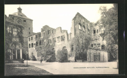 AK Heidelberg, Schloss, Am Ruprechtsbau  - Autres & Non Classés