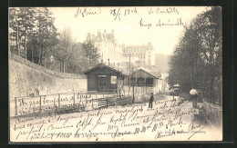 AK Aix-les-Bains, Gare Du Revard Et Hotel Bernascon, Abfahrt Der Bergbahn  - Altri & Non Classificati