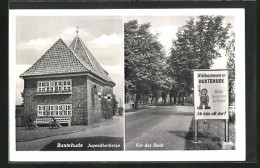 AK Buxtehude, Jugendherberge, Vor Der Stadt Mit Willkommensschild  - Buxtehude