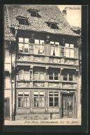 AK Hildesheim, Altes Haus Aus Dem 16. Jahrhundert, Wollenweberstr. 61  - Hildesheim