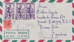 Italy - 1955 - Airmail - Letter - Sent From Pavia To Buenos Aires, Argentina - Caja 31 - 1946-60: Oblitérés