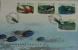 FDC 2007 Taiwan Coral Reef Fish Stamps Fauna Marine Life - Fishes