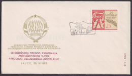.Yugoslavia, 1963-11-29, Bosnia, Jajce, AVNOJ Session, Special Postmark & Cover - Autres & Non Classés