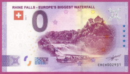 0-Euro CHCH 01 2022 RHINE FALLS - EUROPE'S BIGGEST WATERFALL - Private Proofs / Unofficial