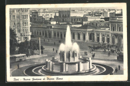Cartolina Bari, Nuova Fontana Di Piazza Roma  - Bari
