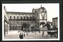 Cartolina Monreale, Il Duomo E Piazza Vittorio Emanuele  - Other & Unclassified