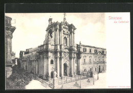 Cartolina Siracusa, La Cattedrale, Aussenansicht  - Siracusa