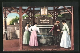 Künstler-AK Shasta Springs, CA, Drinking Fountain  - Sonstige & Ohne Zuordnung