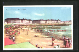 AK Playa Pescadores, Mar Del Plata, Badegäste Am Strand  - Argentinien