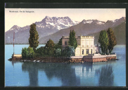 AK Montreux, Ile De Salagnon, Ville Auf Einer Kleinen Insel  - Montreux