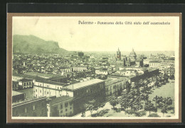 Cartolina Palermo, Panorama Della Cittá Visto Dall'osservatorio  - Palermo