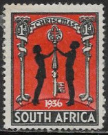 SOUTH AFRICA 1936 Christmas/TB Seal 1d Mounted Mint [D4/1] - Spoorwegen & Postpaketten