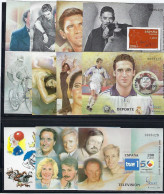 ESPAÑA.Año 2000.Exposición Mundial Filatelia./ 11 Hojas Personas Populares.SIN DENTAR - Blocchi & Foglietti