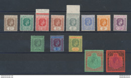 1938 LEEWARD Island - SG 95/114  Giorgio VI° , Incomplete Series , 13 Values , - Andere & Zonder Classificatie