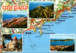 30-5-2024 (6 Z 33) France - Map De La Côte D'Azur - Maps