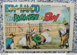 Bp38 Fumetto Cineavventura Boy Lampo Le Vacanze Di Boy N 49 Edizione Fantera - Karlsruhe