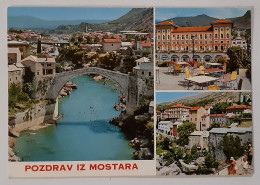 70s-MOSTAR-Vintage Panorama Postcard-Greetings From Mostar-Ex-Yugoslavia-Bosnia And Herzegovina-unused-1979-#1 - Jugoslavia