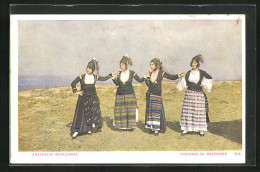 AK Costumes De Macédoine, Frauen In Trachtenkleidern  - Zonder Classificatie