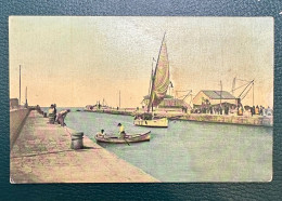 1008 PORT DECK BOATS SAILS  RARE POSTCARD - Denmark