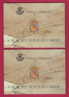ESPAÑA. AÑO 1998.DOS CARNÉS De  DON JUAN CARLOS I - Blocks & Sheetlets & Panes