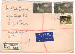 Australia R - Letter Via Yugoslavia 1986,stamps : Art - Briefe U. Dokumente