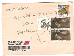 Australia R - Letter Via Yugoslavia 1988,stamps : Art - Briefe U. Dokumente
