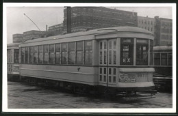 Fotografie H. Luff, Ansicht Montreal, Strassenbahn Linie 43 Richtung Bleury, Triebwagen Nr. 1673  - Lieux