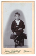 Fotografie Julius Kircheldorff, Berlin, Karlstrasse 26, Junge In Matrosenanzug  - Personnes Anonymes