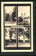 AK Rozdalovice, Denkmal, Kirche  - Czech Republic