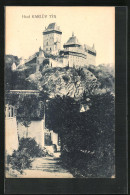 AK Karluv Tyn, Strassenpartie Am Fusse Einer Burg  - Czech Republic