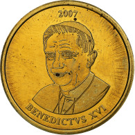 Vatican, Jeton, 50 C, Essai-Trial Benoit XVI, 2007, Laiton, SPL - Sonstige & Ohne Zuordnung