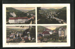 AK St. Joachimstal, Palace Hotel, Strassenpartie, Ortsansicht  - Repubblica Ceca