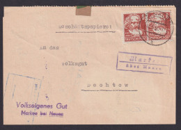 SBZ MEF 214 8 Pfg. Persönlichkeiten Markee Nauen Brandenburg Brief Volkseigenes - Other & Unclassified