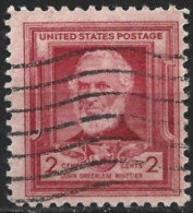 United States 1940. Scott #865 (U) John Greenleaf Whittier, Poet - Used Stamps