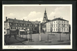 AK St. Wendel, Schlossplatz Mit Rathaus  - Kreis Sankt Wendel