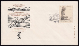 .Yugoslavia, 1963-12-31, Croatia, Mali Losinj, Spearfishing, Underwater Fishing, Special Postmark & Cover - Andere & Zonder Classificatie