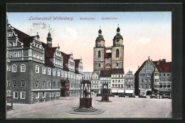 AK Wittenberg, Rathaus Am Marktplatz Mit Stadtkirche  - Wittenberg