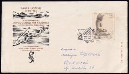 .Yugoslavia, 1963-12-31, Croatia, Mali Losinj, Spearfishing, Underwater Fishing, Special Postmark & Cover (b) - Andere & Zonder Classificatie