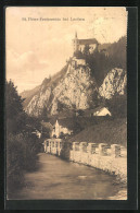 AK St. Peter-Freienstein Bei Leoben, Uferpartie Mit Kirche  - Other & Unclassified