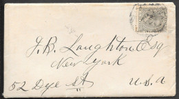 Cuba Havana Cover Mailed To USA 1890. 5c Rate. Spain Colony - Kuba (1874-1898)