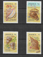 Jamaica 1987 MiNr. 649 - 652 Jamaika Marine Life Shells 4v MNH** 5,00 € - Jamaica (1962-...)