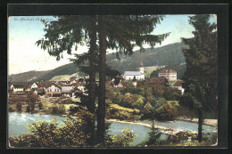 AK St. Michael Ob Leoben, Flusspartie Gegen Kirche  - Autres & Non Classés