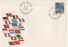 Switzerland Swiss Schweiz Svizzera Helvetia 1967 FDC Europa CEPT, Spain Germany Belgium France Italy Netherlands, Bern - FDC